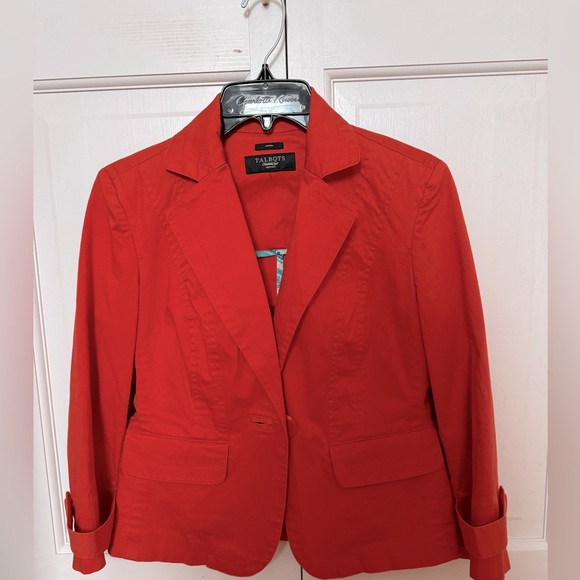 Talbots Jackets & Blazers - Talbots blazer jacket. New never worn. No tags. Petite size 2 or 4. Red.